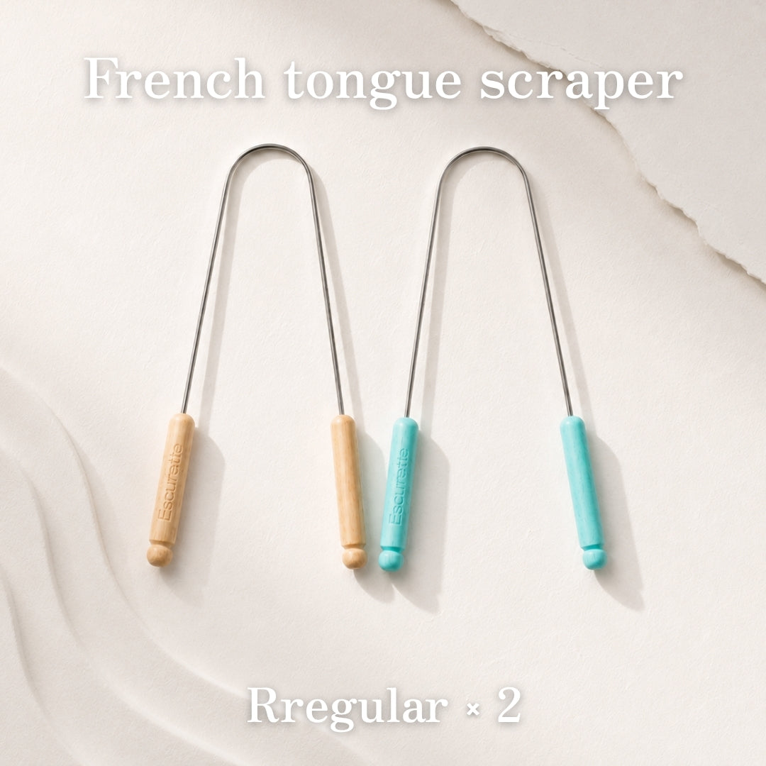 [French Tongue Scraper] 舌磨き　2個セット【予約販売：8月15日までの発送】